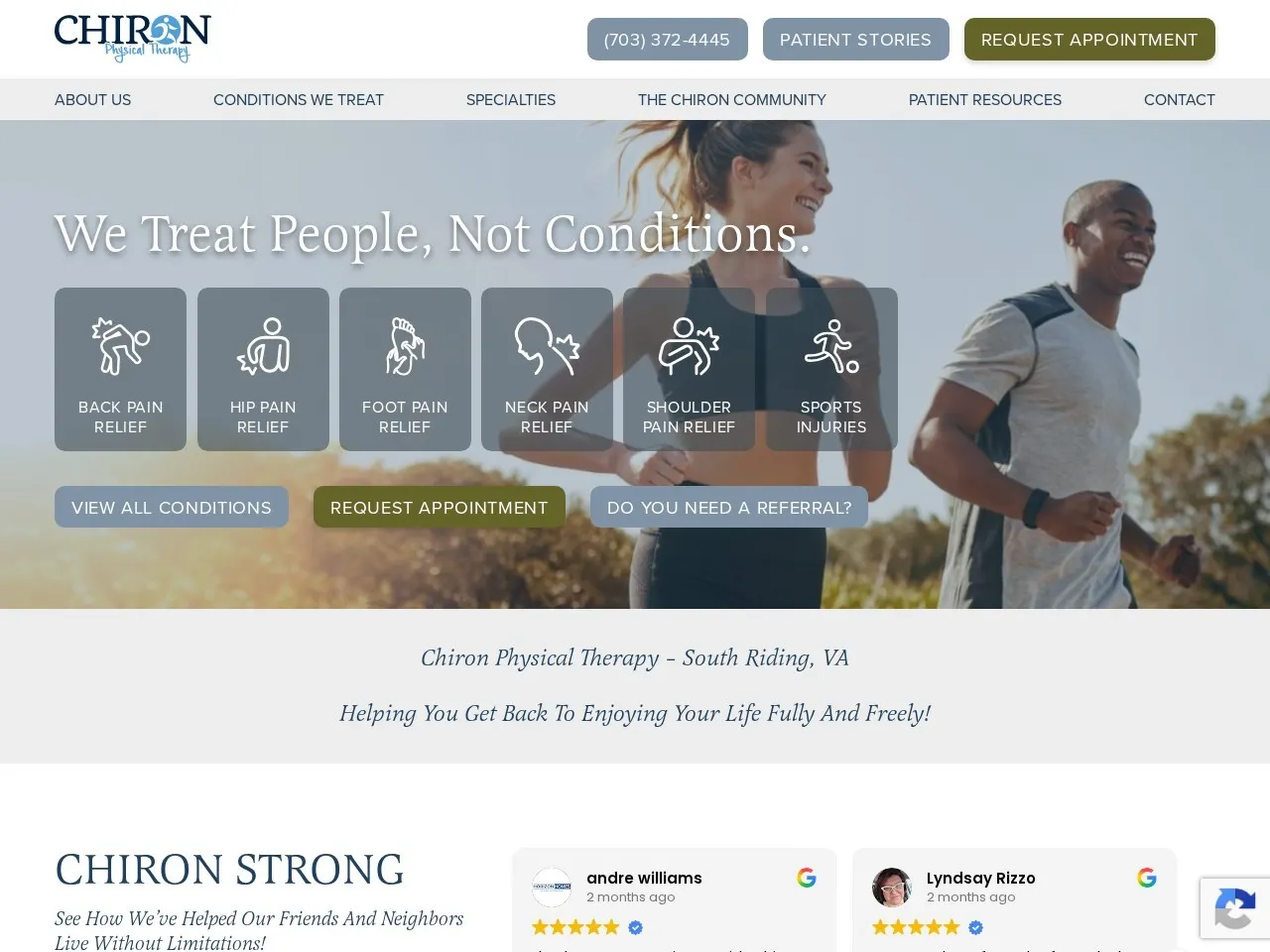 Chiron Physical Therapy — Local SEO and content for a multi-clinic physical therapy practice