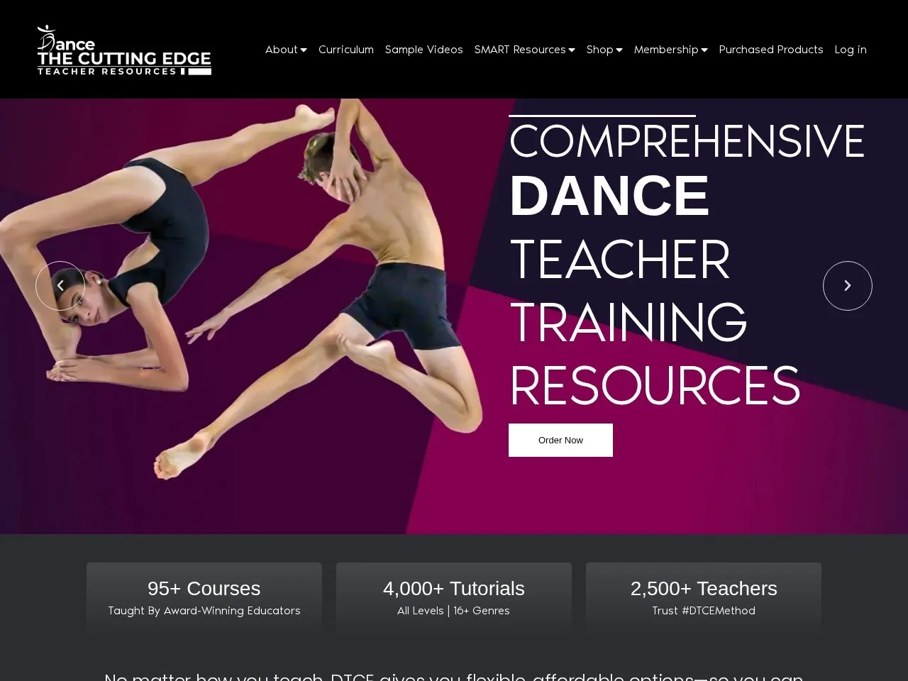 Dance: The Cutting Edge live website