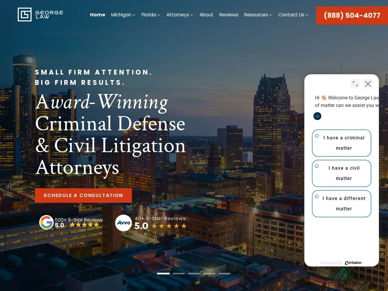 George Law live website