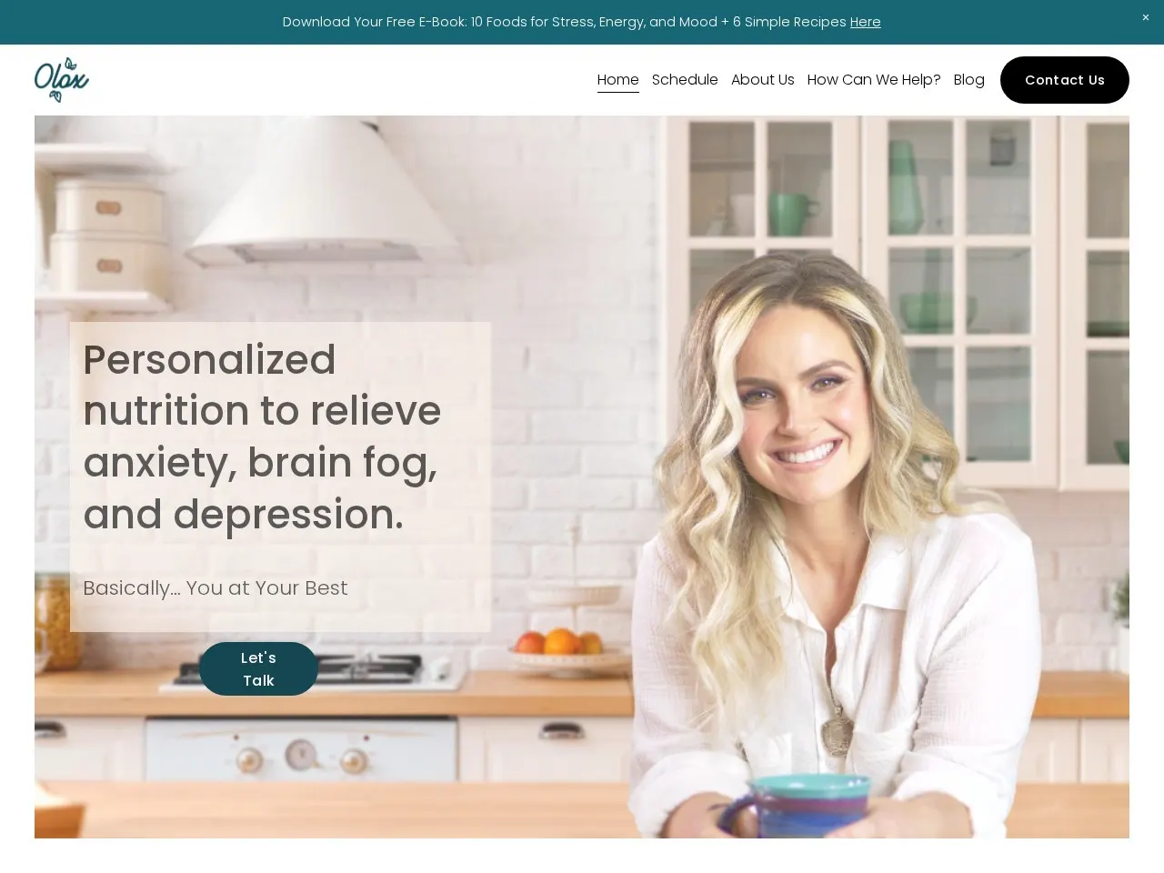 Olox Nutrition live website