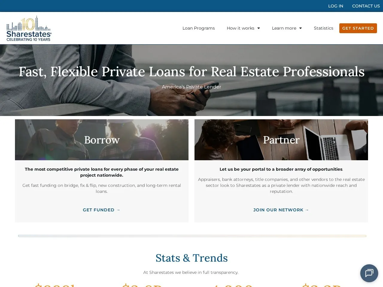 Sharestates live website