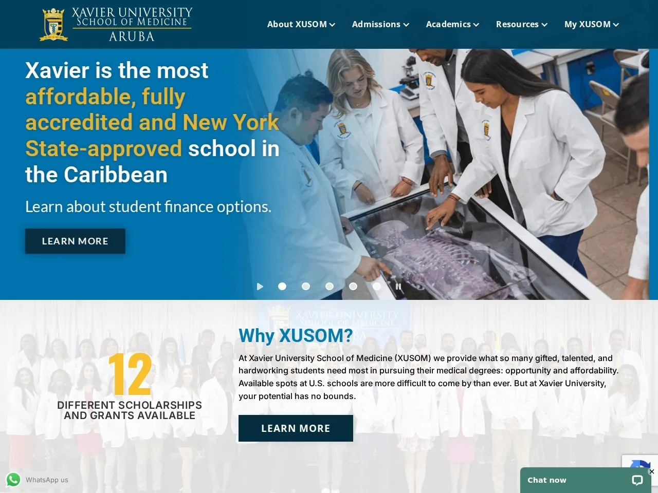 XUSOM — Website design, development, and ongoing management for an international medical school