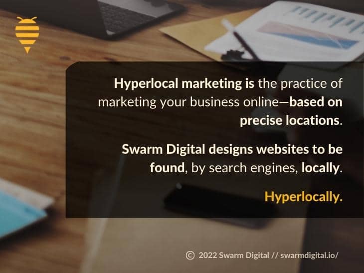 Callout 2: Marketing designer's desk- Hyperlocal marketing definition