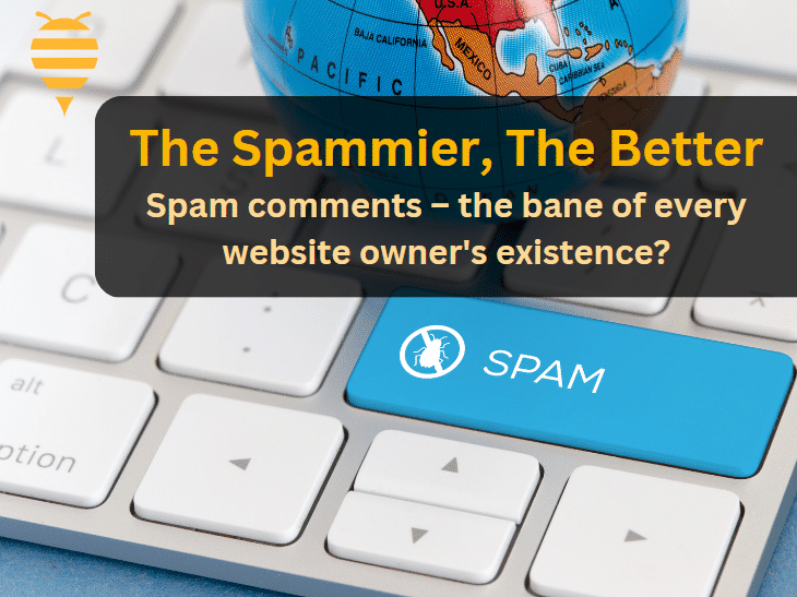 a supporting image for the article featuring a keyboard with the enter button labeled as spam