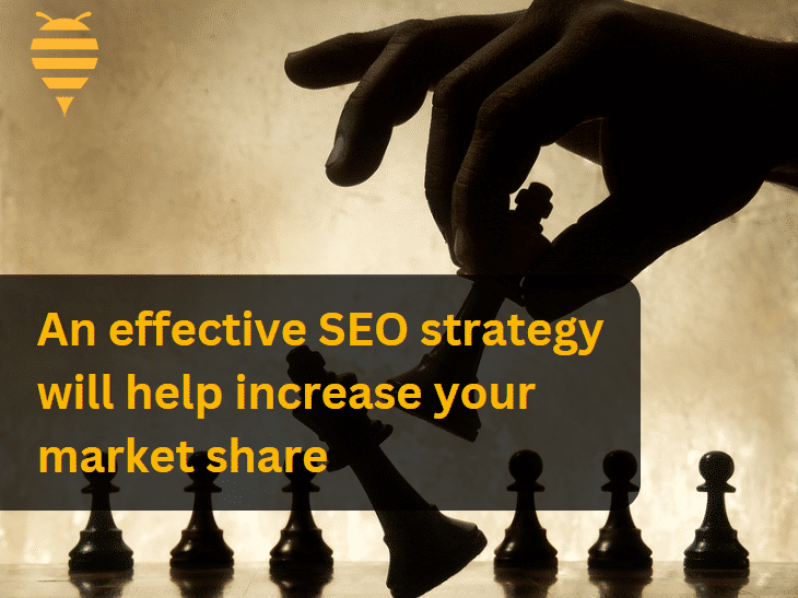 this graphic features a player beating his opponent in chess. This is an abstract representation of what an effective seo strategy can do for businesses.